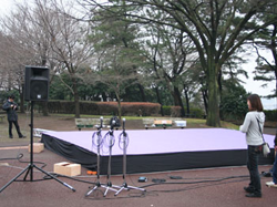 アークシップある日のイベント  人を、街を、音楽でつなぐ市民団体 NPO法人ARCSHIP